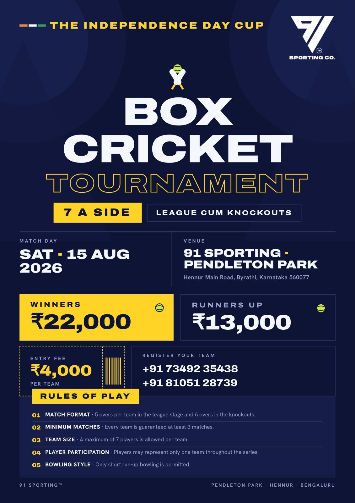 Poster for The Independence Day Cup
