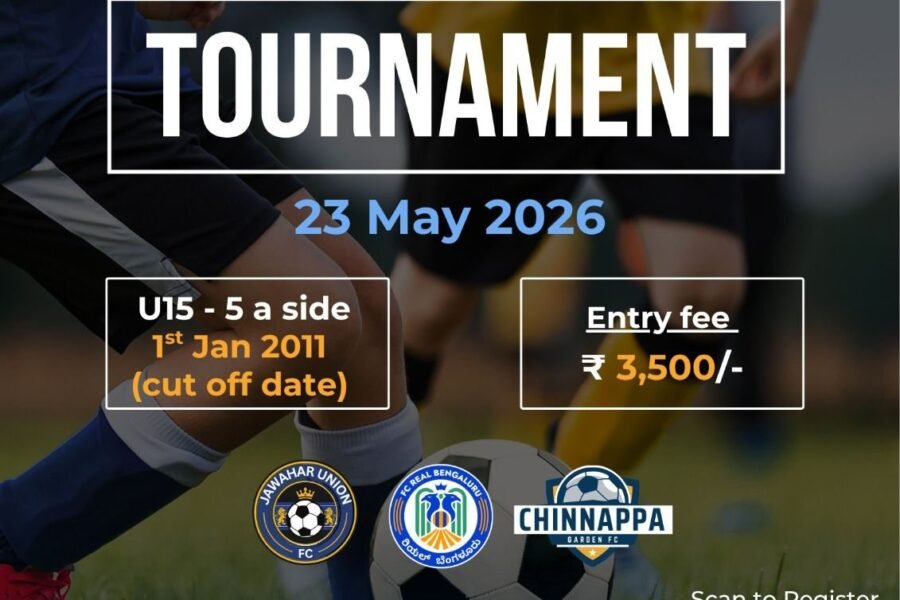 Poster for Under 15 Football Tournament