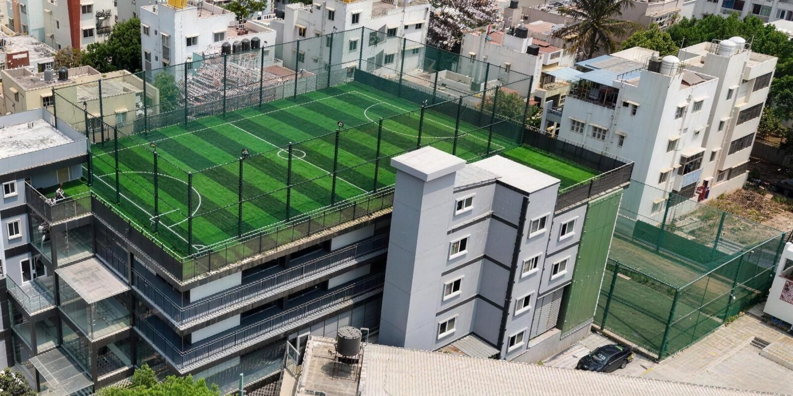Aerial view of the Sahakarnagar flagship centre